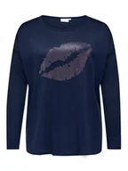 Swetry damskie - ONLY Sweter w kolorze granatowym - miniaturka - grafika 1