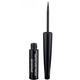Benecos Eyeliner w płynie czarny BLACK 3ml - Eyelinery - miniaturka - grafika 1