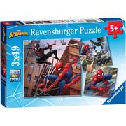 Puzzle - Ravensburger Spiderman Puzzle 3x49st - miniaturka - grafika 1