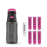 Butelki filtrujące - Butelka filtrująca Dafi SOLID 0,5 flamingowa zbiornik czarny 7 filtrów - miniaturka - grafika 1