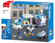 Klocki - Klocki Sluban M38-B1219 Samochód policyjny mobilna baza policji motor - miniaturka - grafika 1