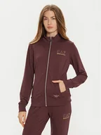 Bluzy damskie - EA7 Emporio Armani Bluza 8NTM43 TJ9RZ 1755 Brązowy Regular Fit - miniaturka - grafika 1