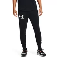 Spodnie męskie - Under Armour Under Armour Męskie spodnie Rival Terry czarny Black / / Onyx White (001) S 1361642-001-Small - miniaturka - grafika 1