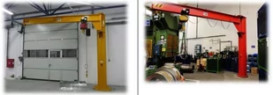 Żuraw słupowy obrotowy z wciągnikiem łańcuchowy ręcznym na wózku ręcznym + Generator ozonu za 1 złotych! (udźwig: 1000 kg, długość ramienia: 3500mm, wysokość do belki: 4000mm) 03079697 - Wyposażenie gospodarstwa rolnego - miniaturka - grafika 2