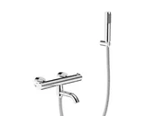 Baterie wannowe i prysznicowe - PMD Piramida BW-VST-CH VEO bateria wannowa ścienna termostatyczna chrom - miniaturka - grafika 1