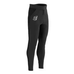 COMPRESSPORT spodnie biegowe męskie HURRICANE WINDPROOF SEAMLESS PANTS black - Spodnie sportowe męskie - miniaturka - grafika 3