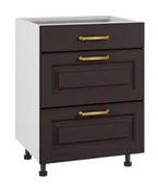 Meble kuchenne - Bristol Szafka Dolna Ds-60-2W-1N Blum Czarny Mat - miniaturka - grafika 1