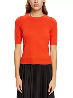 Swetry damskie - ESPRIT Damski sweter 993EE1I303, 635/pomarańczowo-czerwony, XXL, 635/pomarańczowy czerwony, XXL - grafika 1