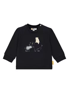 Steiff Bluza w kolorze czarnym - Bluzy i sweterki niemowlęce - miniaturka - grafika 1