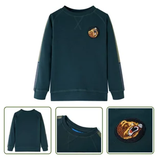 Bluza dziecięca - zieleń mchu - 92 - Bluza Dla Dziecka - Bluzy dla dziewczynek - miniaturka - grafika 1