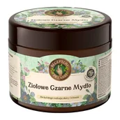 Mydła - Receptury Zielarki Ziołowe czarne mydło do mycia ciała i włosów, 300ml - miniaturka - grafika 1