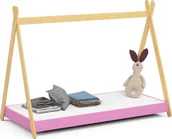 Łóżka dla dzieci i młodzieży - Fabryka Mebli Akord Łóżko dziecięce 180x80 GEM z materacem różowe - miniaturka - grafika 1