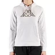 Koszulki i topy damskie - Kappa Damska koszulka z logo Belle Slim, biała/szara Md Mel, XXL - miniaturka - grafika 1