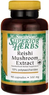 SWANSON Reishi Mushroom Extract 500mg - (90 kap) - Suplementy naturalne - miniaturka - grafika 3