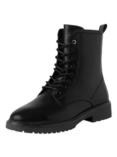 Marco Tozzi Damskie buty Bootie Laced 2-25214-43, modne kozaki, czarne, 37 EU, czarny, 37 EU - Kozaki damskie - miniaturka - grafika 1
