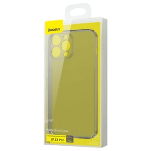 Baseus Frosted Glass Case etui pokrowiec do iPhone 13 Pro sztywna obudowa z żelową ramką czarny (ARWS000401) - Etui i futerały do telefonów - miniaturka - grafika 6