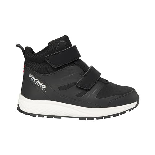 Viking Equip Mid WP 2v, Unisex dziecięce Buty do chodzenia, czarny, 23 EU