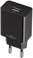 Ładowarki do telefonów - Maxlife ładowarka sieciowa MXTC-11 1x USB 3A czarna OEM0101537 - miniaturka - grafika 1
