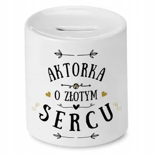 Dla Aktorki Skarbonka na Urodziny na Prezent z Nadrukiem ze Zdjęciem + Opakowanie na prezent (wzór 01) - Skarbonki - miniaturka - grafika 1