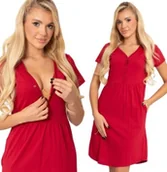 Piżamy ciążowe - Koszula Nocna Ciążowa Do Karmienia Z Kieszeniami Na Napy Formommy S - miniaturka - grafika 1