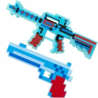 Klocki - MINECRAFT ZESTAW 2w1 KARABIN PISTOLET EFEKTY ŚWIETLNE DŹWIĘK Z GRY BROŃ - miniaturka - grafika 1