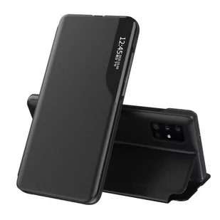 Eco Hurtel Leather View Case elegancki futerał etui z klapką i funkcją podstawki Samsung Galaxy Note 20 czarny - Czarny - Etui i futerały do telefonów - miniaturka - grafika 1
