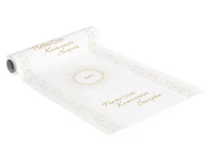 Dekoracje i nakrycia stołu na imprezę - Dekoracja bieżnik na stół na Pierwszą Komunię Świętą - 41 cm x 5 m - 1 szt. - miniaturka - grafika 1