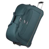 Walizki - Torba Podróżna Duża Na Kółkach Zielona - miniaturka - grafika 1