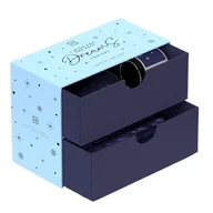 Zestawy kosmetyków damskich - HISKIN SET Zestaw Na Dobrą Noc naturalna świeca sojowa 100ml + mgiełka relaksująca do ciała i twarzy 100ml + wałek do kręcenia loków i dwie frotki 1sz - miniaturka - grafika 1