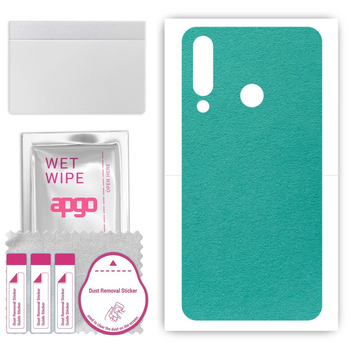 Folia naklejka skórka strukturalna na TYŁ Zamsz do LG W30 W30 Plus - Zamsz Miętowy - apgo SKINS