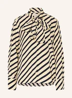 Bluzki damskie - Tommy Hilfiger Bluzka Z Wiązaniem Pod Szyją beige - miniaturka - grafika 1