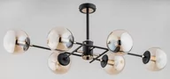 Lampy sufitowe - Alfa Tanos lampa wisząca 6-punktowa czarna/złota 62179 - miniaturka - grafika 1