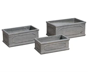 Belldeco GRIGIO Korytko szare, 48×28×20 cm - Donice - miniaturka - grafika 1