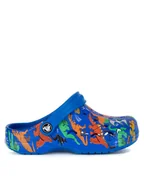 Buty dla chłopców - Crocs Klapki BAYA CLOG KIDS 209728-4JL Niebieski - miniaturka - grafika 1