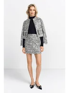 Spódnice - Rich & Royal Spódnica w kolorze srebrnym - miniaturka - grafika 1