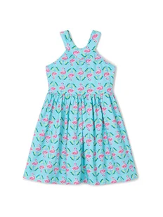 Mayoral Sukienka letnia 3938 Niebieski Regular Fit - Sukienki i spódniczki dla dziewczynek - miniaturka - grafika 1