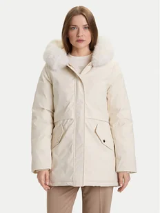 Rinascimento Kurtka zimowa CFC0122158003 Écru Regular Fit - Kurtki damskie - miniaturka - grafika 1