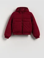 Kurtki i płaszcze dla dziewczynek - Reserved - Kurtka z kapturem - brązowy - miniaturka - grafika 1