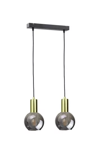 KET Loftowa LAMPA wisząca KET1243 skandynawska OPRAWA szklany ZWIS balls czarne złote KET1243