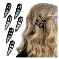Ozdoby do włosów - Spinki do Włosów Czarne Zestaw 6 sztuk Pyki Lakierowane Lekkie i Wytrzymałe - miniaturka - grafika 1