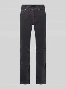 Spodnie sztruksowe o kroju Regular Fit z 5 kieszeniami - Spodnie męskie - miniaturka - grafika 1