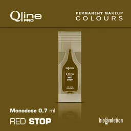 Jednorazowy pigment do makijażu permanentnego Bioevolution RedStop Qline Pro 0,7ml monodose - Pozostałe akcesoria kosmetyczne - miniaturka - grafika 1