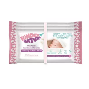 Kinder by Nature, Chusteczki nawilżane dla niemowląt i dzieci, bezzapachowe, biodegradowalne,  3 opakowania (168 szt.) - Chusteczki nawilżane - miniaturka - grafika 1