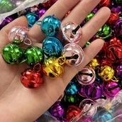 Inne - TEMU Zestaw 30 Mieszanych Kolorowych Dzwonków Miedzianych - Odpowiednie na Boże Narodzenie, Duże Dzwonki 22mm/0.866 do Dekoracji Domu i Zwierząt, - miniaturka - grafika 1