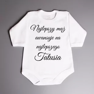 Najlepszy mąż awansuje na najlepszego Tatusia - body dziecięce - Body - miniaturka - grafika 1