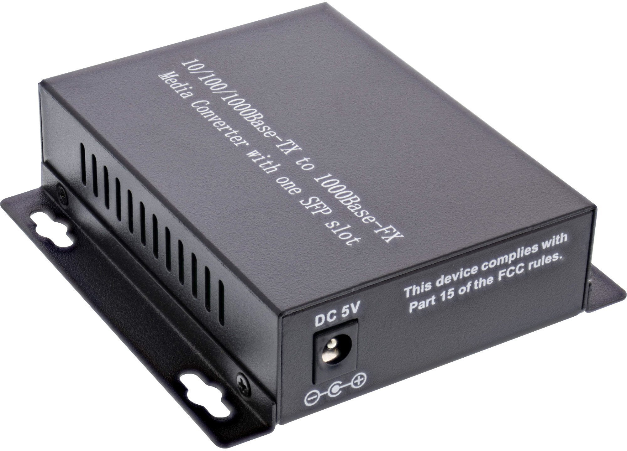 Konwerter światłowodowy InLine InLine® Network Media Converter 10/100/1000Mb/s TP to SFP FO for LC Duplex, MM, 550m