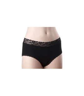 Majtki z bawełny organicznej HIPSTERS XXL BLACK, ELEGANCE, Gentle Day - Bielizna lecznicza - miniaturka - grafika 1