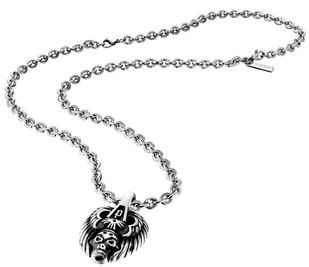 JEWELER'S POLICE PJ24692PSE01. Naszyjnik, Kolor szary. Mężczyzna. - Naszyjniki - miniaturka - grafika 1