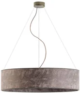 Lampy sufitowe - Lampa wisząca do salonu PORTO fi - 80 cm - kolor szary melanż - miniaturka - grafika 1