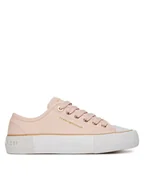 Buty dla dziewczynek - Tommy Hilfiger Trampki T3A9-33733-0890302 Różowy - miniaturka - grafika 1